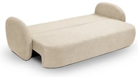 OLBIA ágyazható háromszemélyes kanapé, bézs