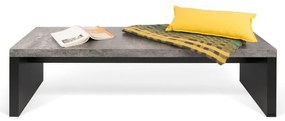 Detroit fekete-szürke pad beton dekorral, 140 x 43 cm - TemaHome