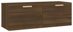 barna tölgy színű szerelt fa faliszekrény 100 x 36,5 x 35 cm