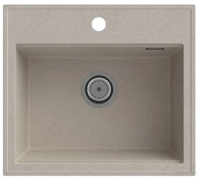 Gamma Modern 5055, 1 rekeszes gránit mosogató 560x500x210 mm, bézs, GMA-ZM-55-B