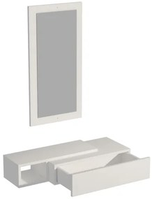 Fali polc + fali tükör VIEN fehér