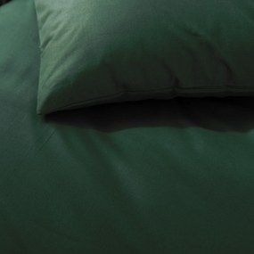 Goldea karácsonyi pamut ágyneműhuzat garnitúra - sötétzöld 140 x 200 és 70 x 90 cm