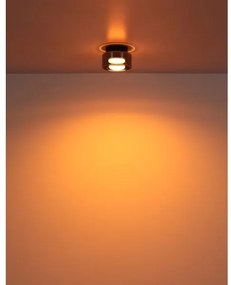 Globo 16055DS - LED Mennyezeti lámpa HIGGINS 1xGX53/6W/230V átm. 13 cm fekete