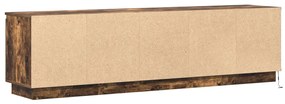 TV szekrény LED füstölt tölgy 180x38x49 cm szerelt fa
