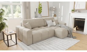 Bézs sarokkanapé (variálható) Luki – Ropez