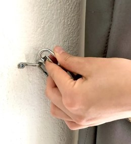 Függöny elkötő BORURAF 60 cm barna