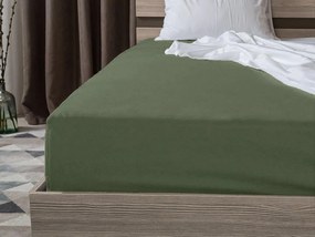 Jersey lepedő EXKLUZÍV sötétzöld 140x200cm, 100% pamut