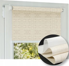 Boho szívószálas redőny Lengyel gyártmány Természetes 67x220 Oeko-tex