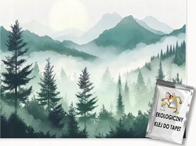 Fotótapéta Erdő Hegyek Tájkép Természet Hálószoba Nappali Tapéta Flizelina 350x250