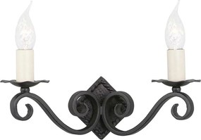 Elstead klasszikus fali lámpa rectory fehér fekete elsry2a-black