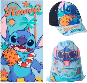 Disney Lilo és Stitch, A csillagkutya Hawaii törölköző, tornazsák, baseball sapka szett