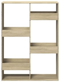 sonoma tölgy színű szerelt fa könyvespolc 100 x 33 x 135 cm