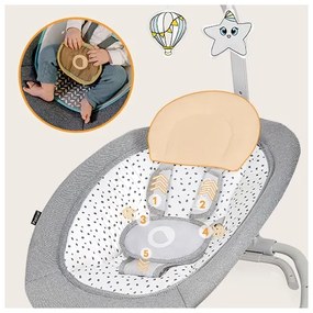 Lionelo - Baba vibrációs ringató dallammal PASCAL szürke