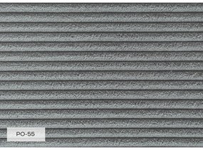 Világosszürke kordbársony heverő (bal oldali) Chic Charlotte – Miuform