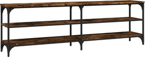 vidaXL füstös tölgy színű szerelt fa TV-szekrény 160x30x50 cm