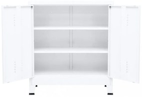 fehér acél ipari tárolóláda 90 x 40 x 100 cm