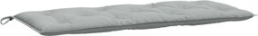vidaXL melange világosszürke szövet kerti padpárna 120 x 50 x 7 cm