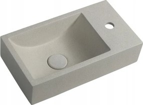 Sapho Crest R beton mosdókagyló lefolyóval 40x22cm