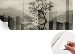 Mosható öntapadós fotótapéta étkezőbe Nyers elegancia 250x104 cm