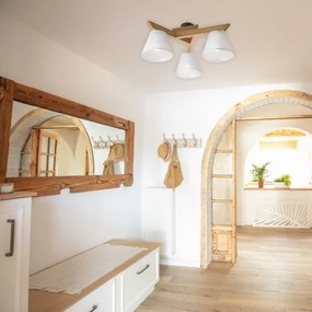 Fali lámpa ANTONIO 3xE14/40W/230V tölgy