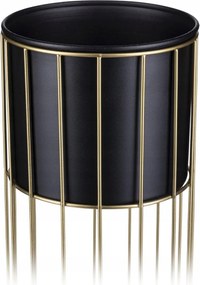 Virágtartó állvány növénytartó 55 cm arany fekete Loft