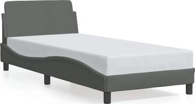 vidaXL sötétszürke szövet ágykeret Dover 80x200 cm