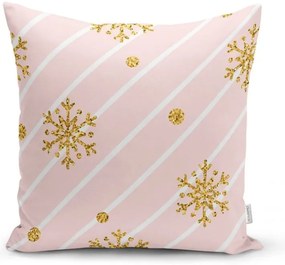 Gold Snowflakes karácsonyi párnahuzat, 42 x 42 cm - Minimalist Cushion Covers
