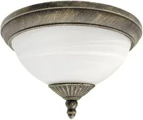 Rabalux kültéri mennyezeti lámpa e27 2x40w antik arany/fehér alabástrom üveg madrid