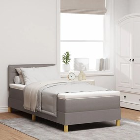Box Spring Ágy Matraccal Taupe 90x190 cm Szövet