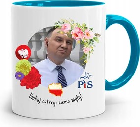 Duda András Kék Elnöki Bögre Neked, fényképes nyomattal