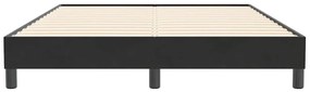 vidaXL ágykeret matrac nélkül Fekete 140x210 cm Bársony