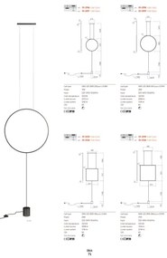 Redo 01-2197 - SLICK állólámpa LED/19W/230V fekete