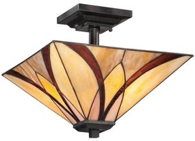 Elstead QZ-ASHEVILLE-SF - Tiffany rúdra szerelt csillár ASHEVILLE 2xE27/100W/230V