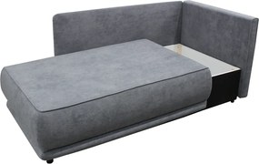 Kihúzható kanapé, szürke, jobbos, LIAMI