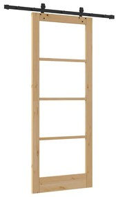 Csúszóajtó Egyéb Barna 83 x 211 cm Fa és fém