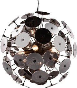 Matt fekete függőlámpa Discalgo – Trio