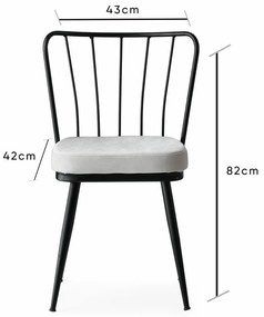 Yildiz White étkezőszék szett, 4 db, 4 db