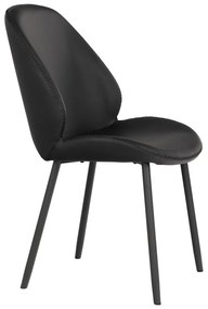 Fekete étkezőszék szett 2 db-os Monte Carlo – House Nordic