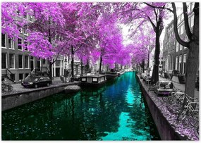 Poszterek 100x70 Folyó Amszterdamban