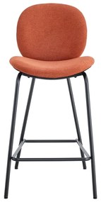Téglavörös bárszék szett 2 db-os (ülésmagasság 65 cm) Cori – Marckeric