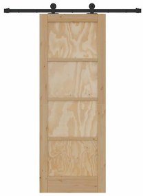 Csúszóajtó ORKDAL Természetes és fekete 73.5 x 198.5 cm