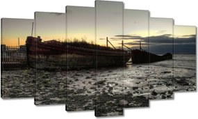 Vászonkép 140x80 Horgászcsónakok