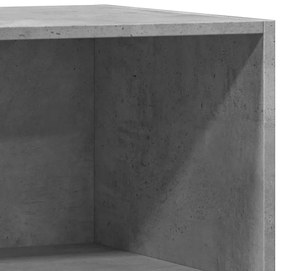 betonszürke szerelt fa ruhásszekrény 77 x 48 x 102 cm