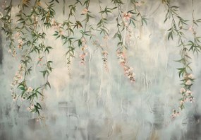 Fotótapéta - Virágokkal borított fal (147x102 cm)