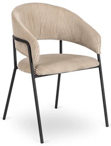 Bézs Kordbársony Étkezőszék TINKA