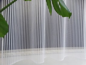 Mg Függöny 35793 Csíkos fehér 250x160cm kész M Szalaggal