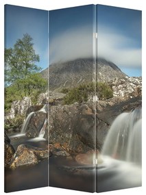 Paraván - Vízesések és hegyek (126x170 cm)