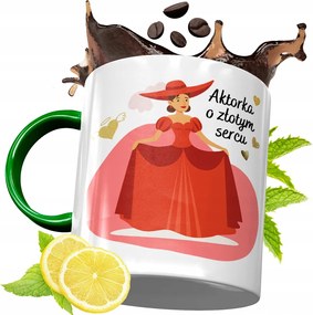 Zöld Bögre Színésznek Születésnapra Ajándék fényképes nyomtatással