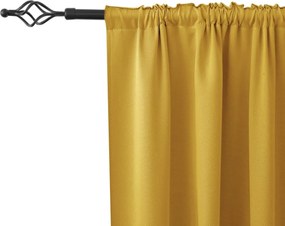 Sárga OXFORD függöny 140x250 cm Felfüggesztés: Hullámos sínszalag