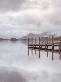 Poszter 30x40cm Móló Derwentwaterben, Assaf Frank